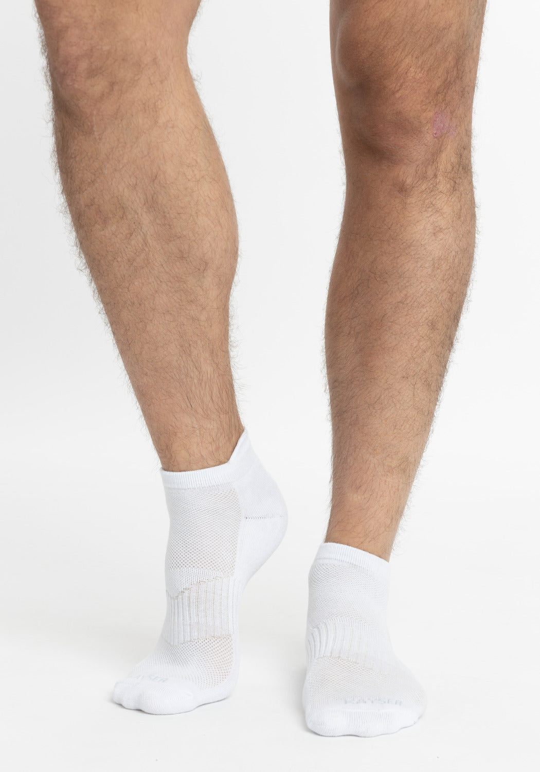 TRIPACK CALCETIN TOBILLEROS DE ALGODÓN BLANCO DE HOMBRE