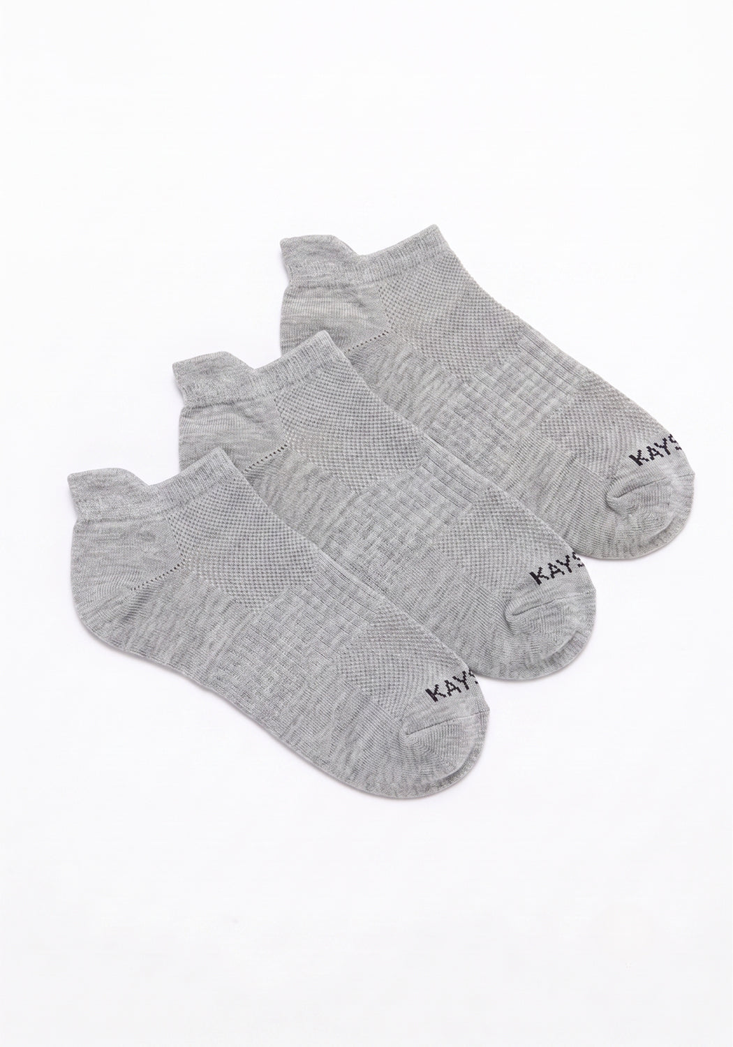 TRIPACK CALCETIN TOBILLEROS DE ALGODÓN GRIS DE HOMBRE