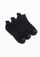 TRIPACK  KAYSER CALCETIN TOBILLEROS DE ALGODÓN NEGRO DE HOMBRE