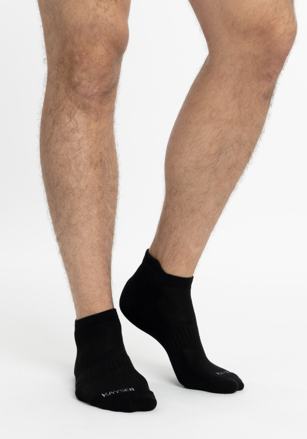 TRIPACK  KAYSER CALCETIN TOBILLEROS DE ALGODÓN NEGRO DE HOMBRE