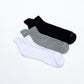 TRIPACK CALCETIN TOBILLEROS ALGODÓN NEGRO HOMBRE