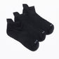 TRIPACK CALCETIN TOBILLEROS DE ALGODÓN NEGRO DE HOMBRE