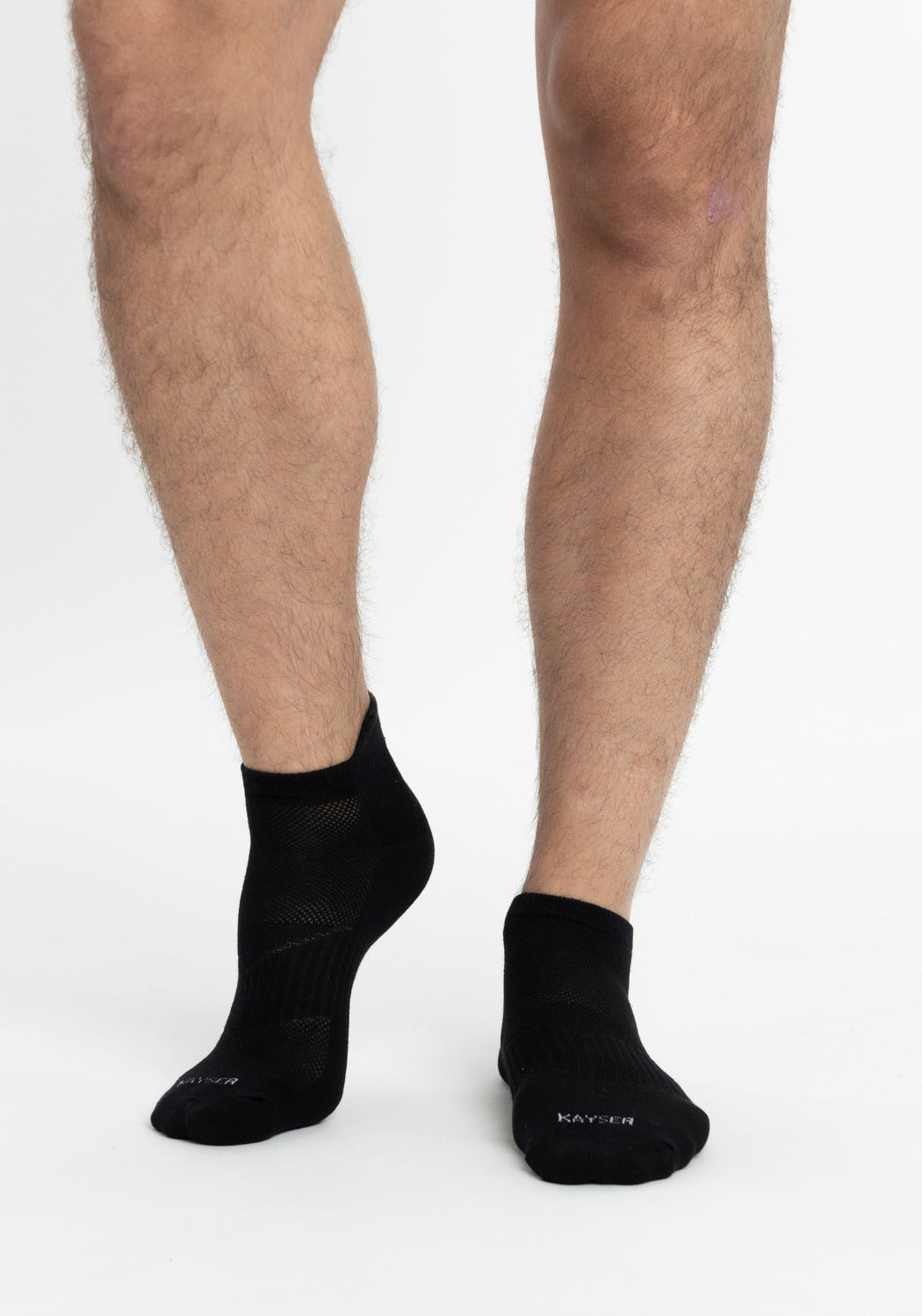 TRIPACK CALCETIN TOBILLEROS DE ALGODÓN NEGRO DE HOMBRE