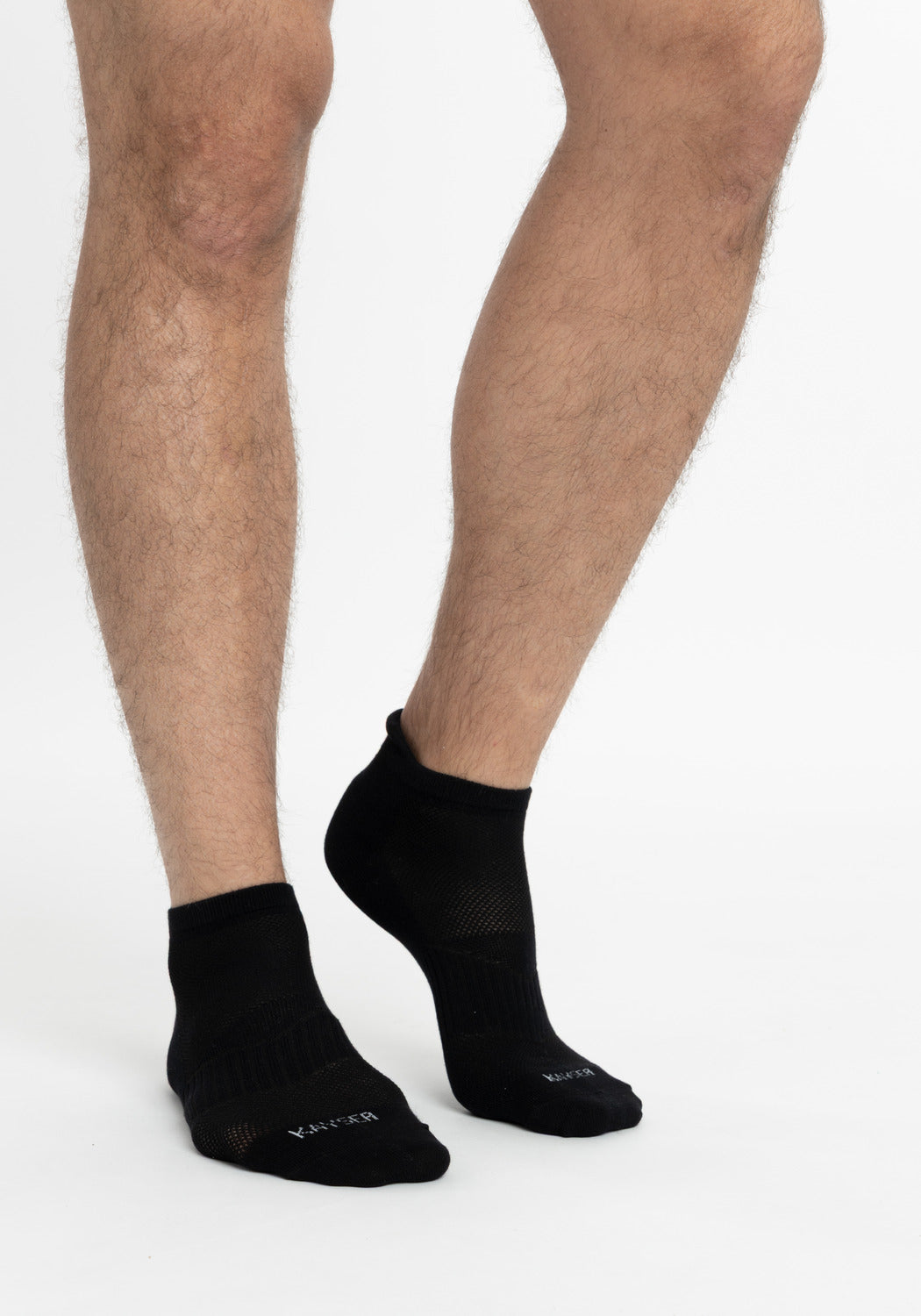 TRIPACK CALCETIN TOBILLEROS DE ALGODÓN NEGRO DE HOMBRE