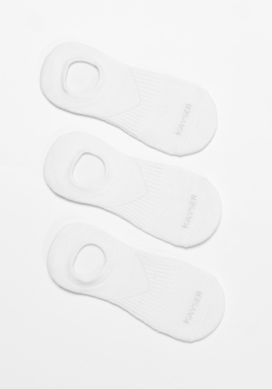TRIPACK CALCETIN INVISIBLE DE ALGODÓN BLANCO DE HOMBRE