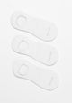 TRIPACK CALCETIN INVISIBLE DE ALGODÓN BLANCO DE HOMBRE