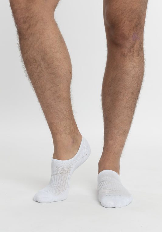 TRIPACK CALCETIN INVISIBLE DE ALGODÓN BLANCO DE HOMBRE