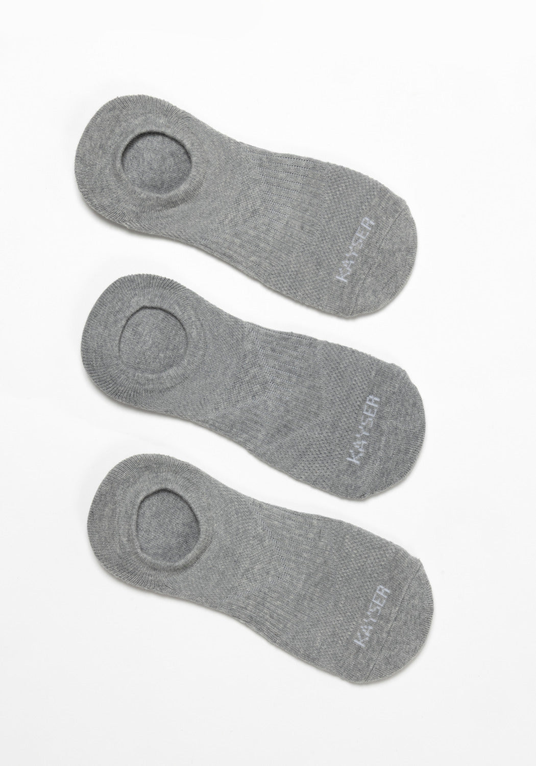 TRIPACK CALCETIN INVISIBLE DE ALGODÓN GRIS DE HOMBRE