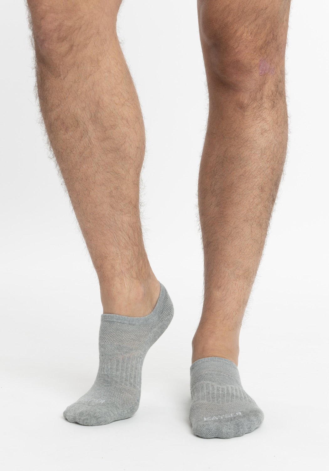 TRIPACK CALCETIN INVISIBLE DE ALGODÓN GRIS DE HOMBRE