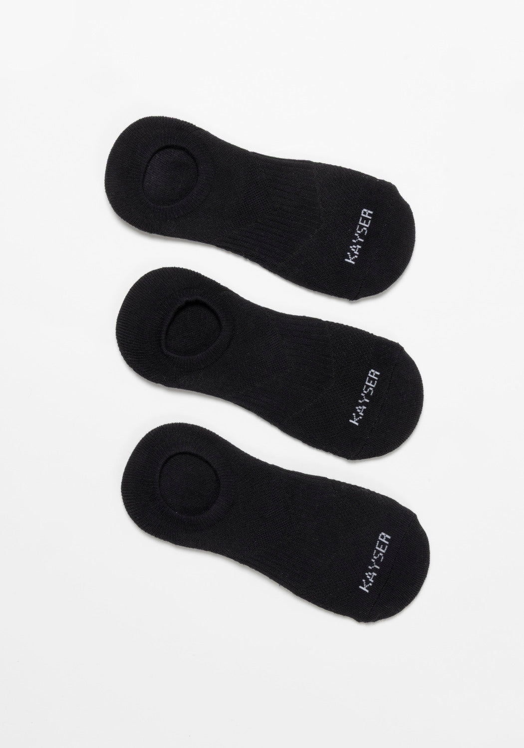 TRIPACK CALCETIN INVISIBLE DE ALGODÓN NEGRO DE HOMBRE