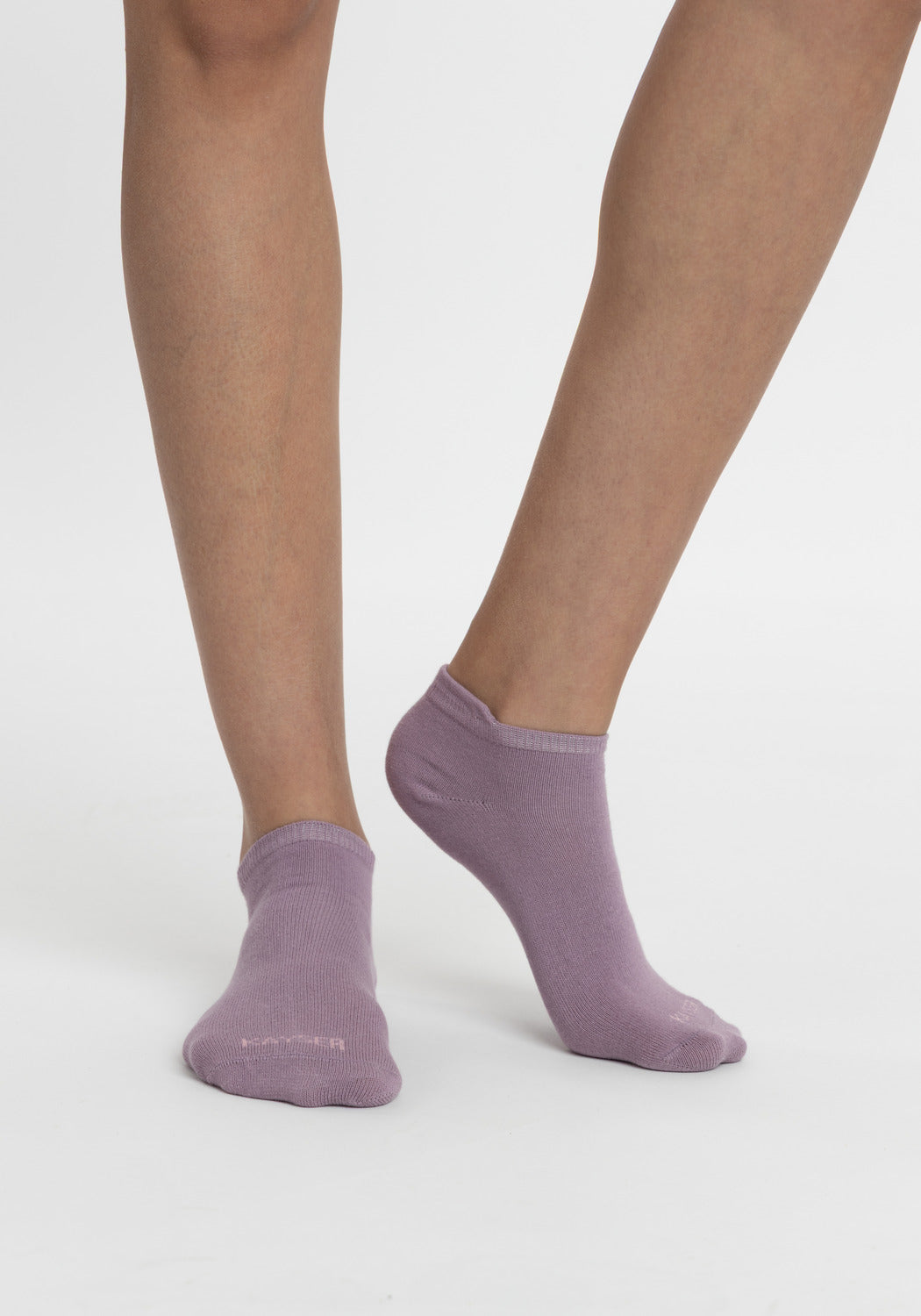 TRIPACK CALCETIN TOBILLEROS DE ALGODÓN LILA DE MUJER