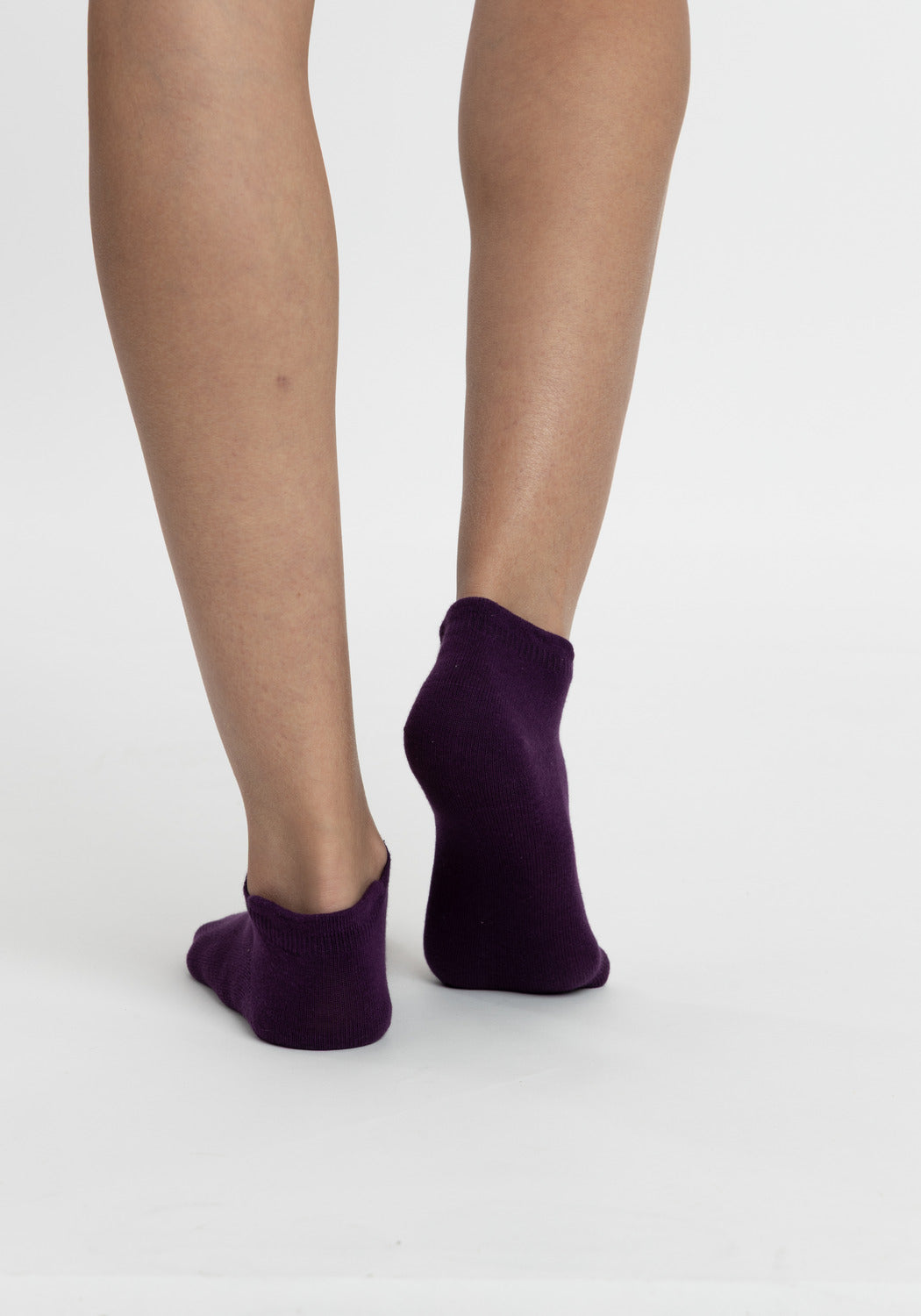 TRIPACK CALCETIN TOBILLEROS DE ALGODÓN LILA DE MUJER