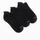 TRIPACK CALCETIN TOBILLEROS ALGODÓN NEGRO MUJER