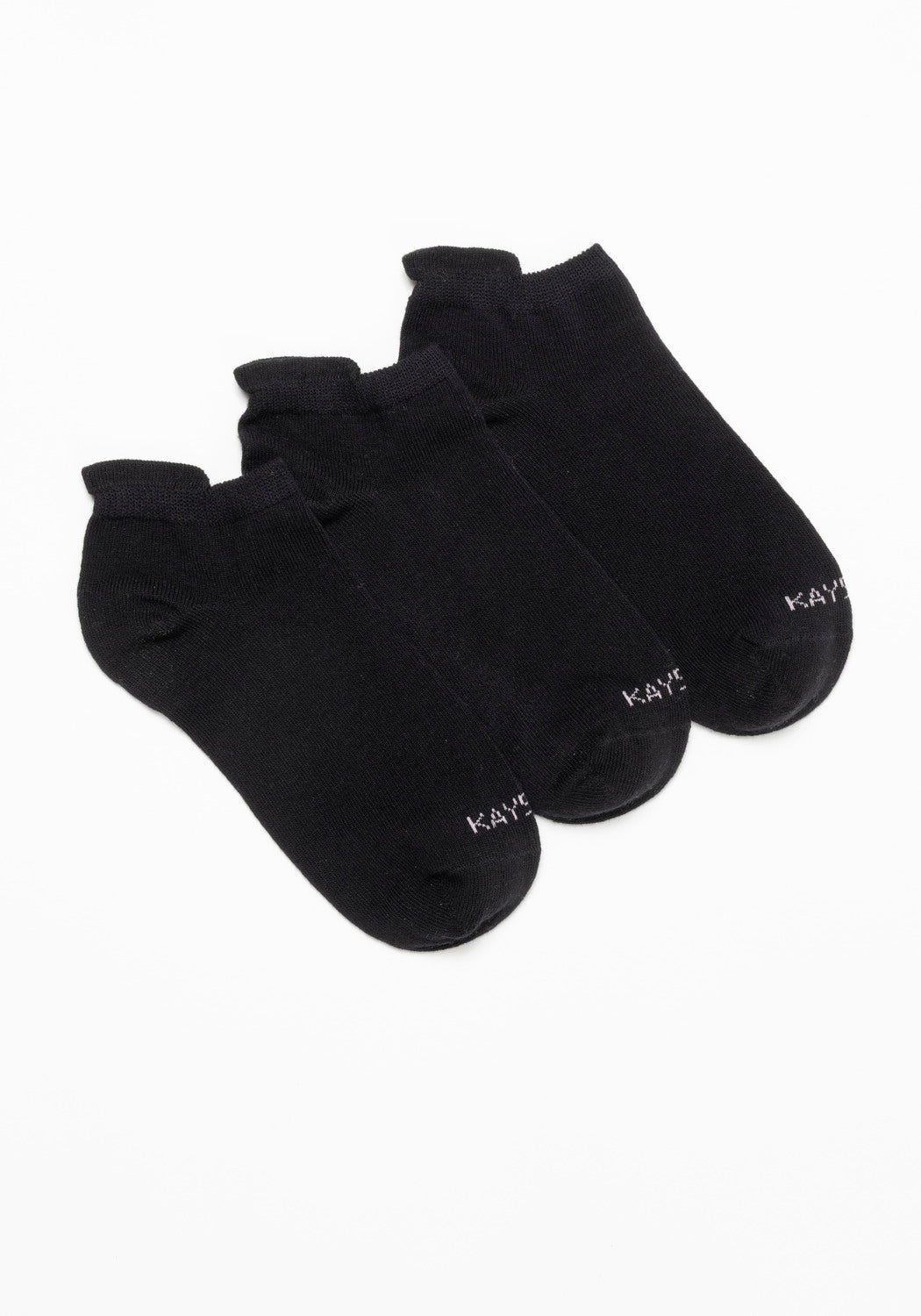 TRIPACK CALCETIN TOBILLEROS ALGODÓN NEGRO MUJER