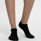 TRIPACK CALCETIN TOBILLEROS ALGODÓN NEGRO MUJER