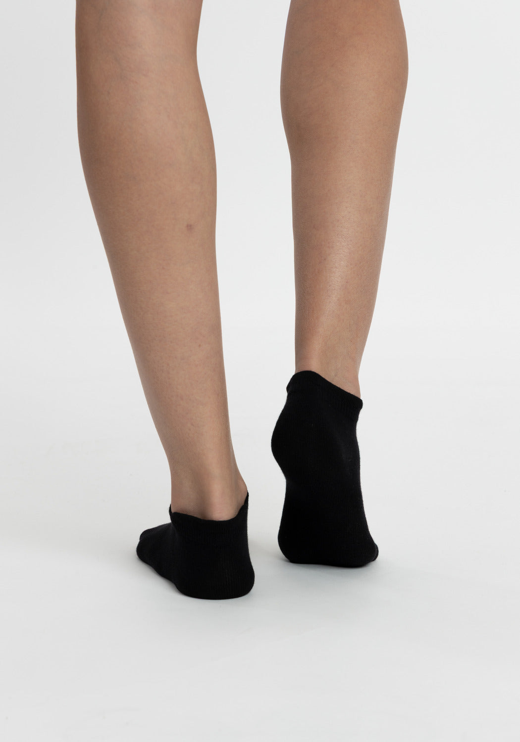 TRIPACK CALCETIN TOBILLEROS ALGODÓN NEGRO MUJER