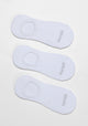 TRIPACK CALCETIN INVISIBLE DE ALGODÓN BLANCO MUJER
