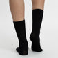 TRIPACK CALCETIN SOQUETES DE BAMBOO NEGRO DE MUJER