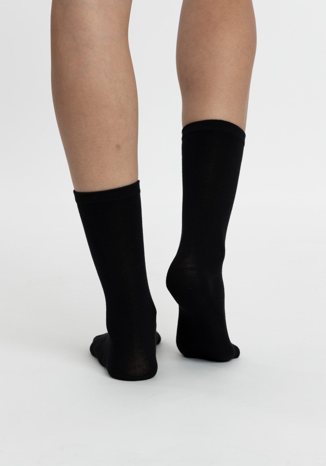 TRIPACK CALCETIN SOQUETES DE BAMBOO NEGRO DE MUJER