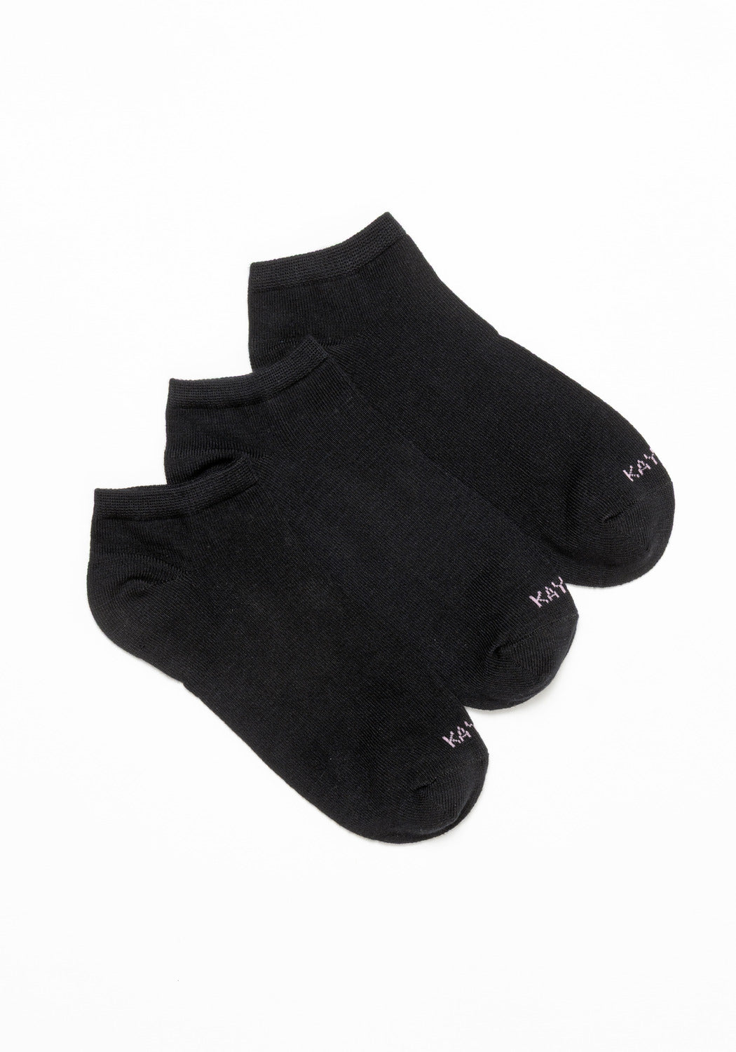 TRIPACK TOBILLEROS DE BAMBOO NEGRO DE MUJER