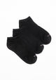 TRIPACK TOBILLEROS DE BAMBOO NEGRO DE MUJER