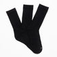 TRIPACK  SOQUETES DE ALGODÓN NEGRO DE MUJER