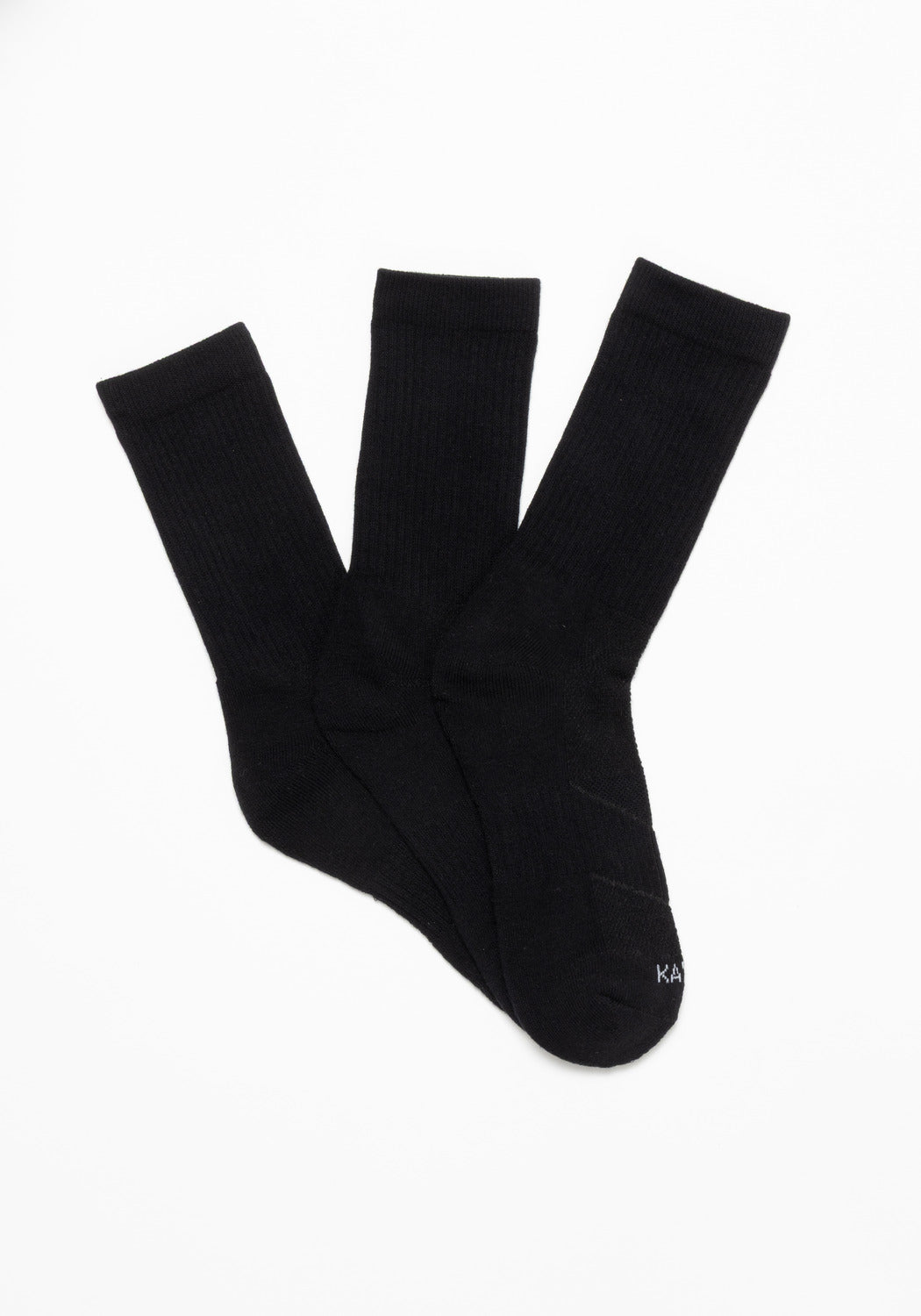 TRIPACK  SOQUETES DE ALGODÓN NEGRO DE MUJER