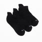 TRIPACK CALCETINES TOBILLEROS DE ALGODÓN NEGRO DE MUJER