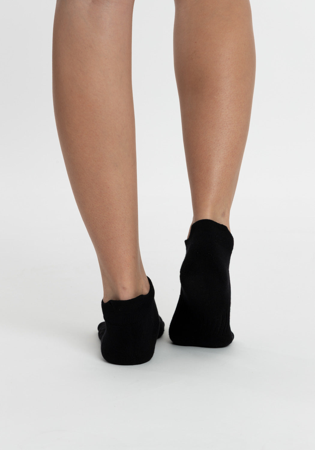 TRIPACK CALCETINES TOBILLEROS DE ALGODÓN NEGRO DE MUJER