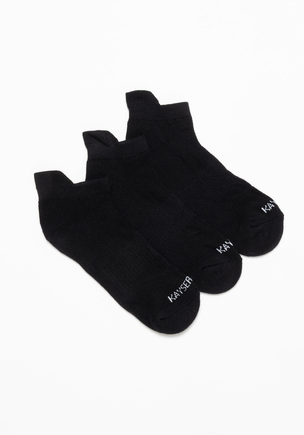 PACK X3 CALCETIN TOBILLEROS DE ALGODÓN NEGRO DE MUJER