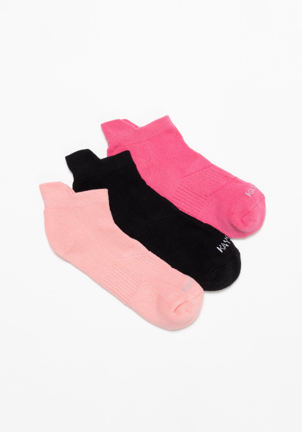TRIPACK CALCETIN TOBILLEROS DE ALGODÓN ROSADO DE MUJER  KAYSER