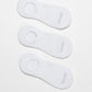 TRIPACK CALCETIN INVISIBLE DE ALGODÓN BLANCO DE MUJER
