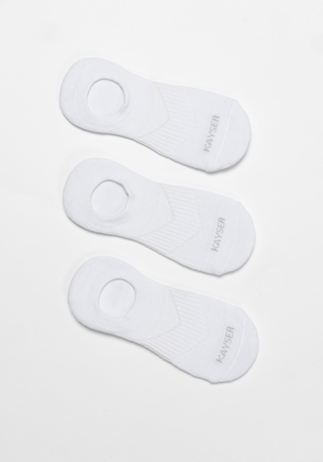 TRIPACK CALCETIN INVISIBLE DE ALGODÓN BLANCO DE MUJER