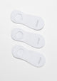 TRIPACK CALCETIN INVISIBLE DE ALGODÓN BLANCO DE MUJER