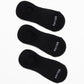 TRIPACK CALCETINES INVISIBLES DE ALGODÓN NEGRO DE MUJER