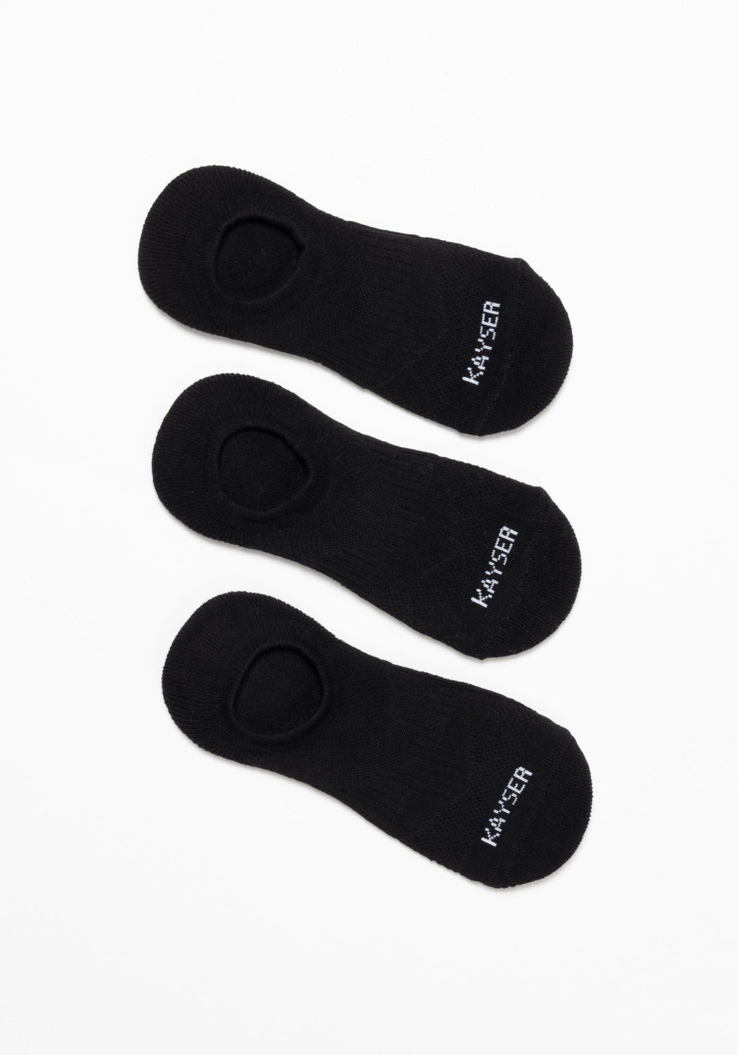 TRIPACK CALCETINES INVISIBLES DE ALGODÓN NEGRO DE MUJER