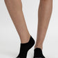 TRIPACK CALCETINES INVISIBLES DE ALGODÓN NEGRO DE MUJER