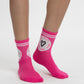 TRIPACK CALCETIN QUARTER ANKLE DE POLIESTER RECICLADO FUCSIA DE MUJER
