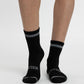 TRIPACK CALCETIN QUARTER ANKLE DE POLIESTER RECICLADO NEGRO DE MUJER