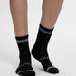 TRIPACK CALCETIN QUARTER ANKLE DE POLIESTER RECICLADO NEGRO DE MUJER