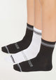 TRIPACK CALCETIN QUARTER ANKLE POLIESTER RECICLADO
