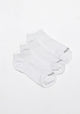TRIPACK CALCETIN TOBILLERO DE ALGODÓN BLANCO DE UNISEX