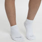 TRIPACK CALCETIN TOBILLERO DE ALGODÓN BLANCO DE UNISEX