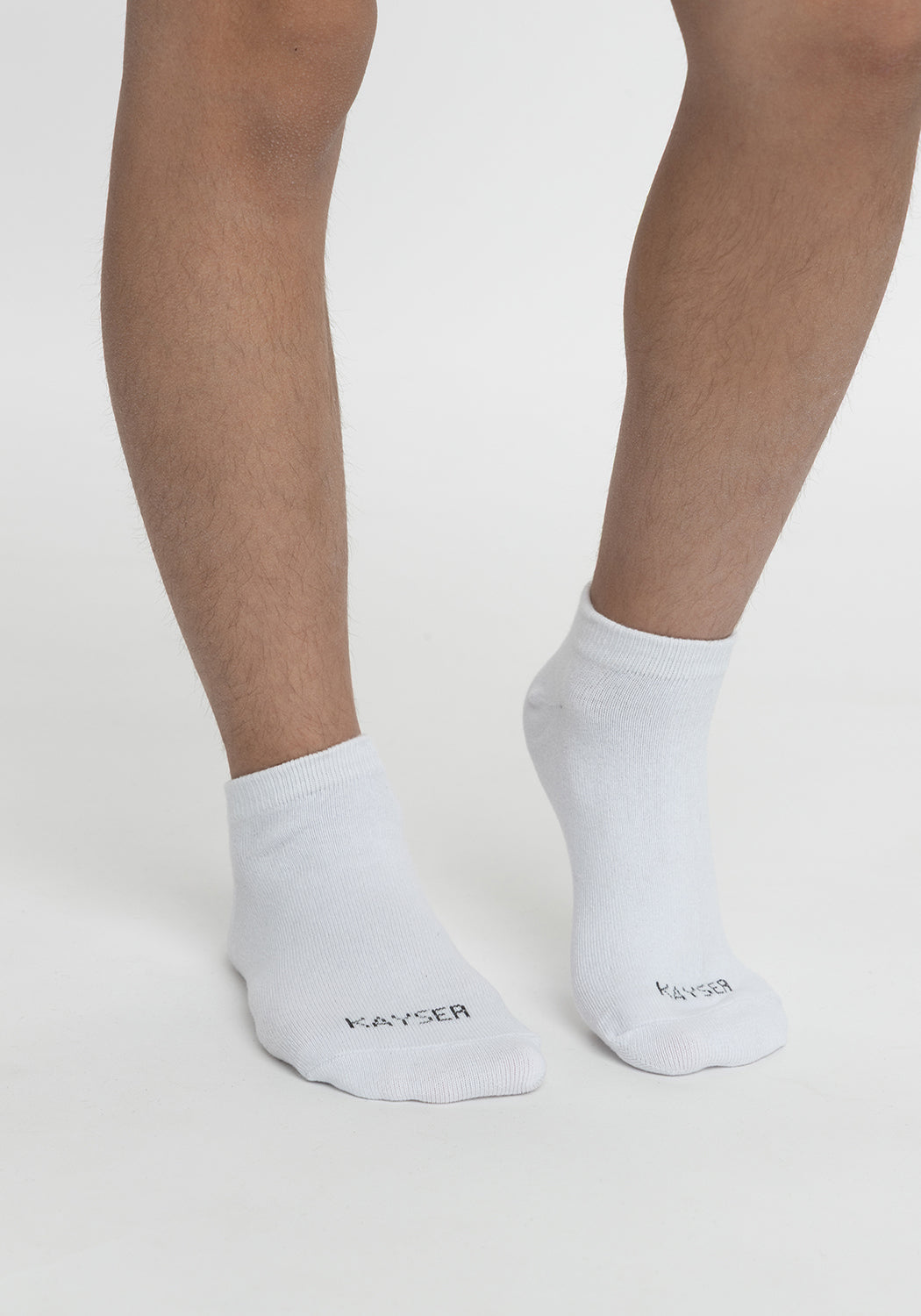 TRIPACK CALCETIN TOBILLERO DE ALGODÓN BLANCO DE UNISEX