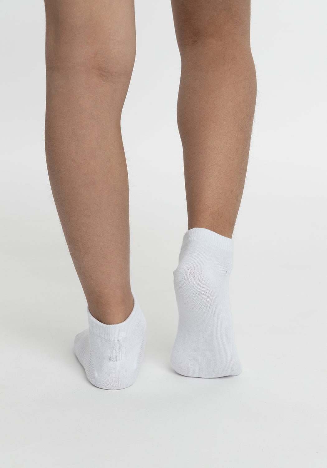 TRIPACK CALCETIN TOBILLERO DE ALGODÓN BLANCO DE UNISEX