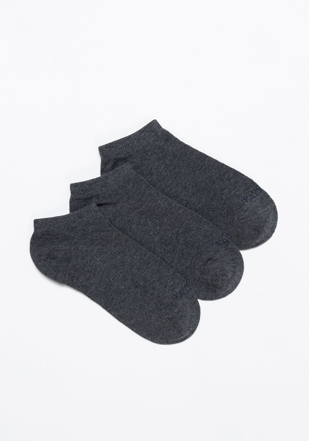 TRIPACK CALCETIN TOBILLERO DE ALGODÓN GRIS DE UNISEX