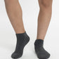 TRIPACK CALCETIN TOBILLERO DE ALGODÓN GRIS DE UNISEX