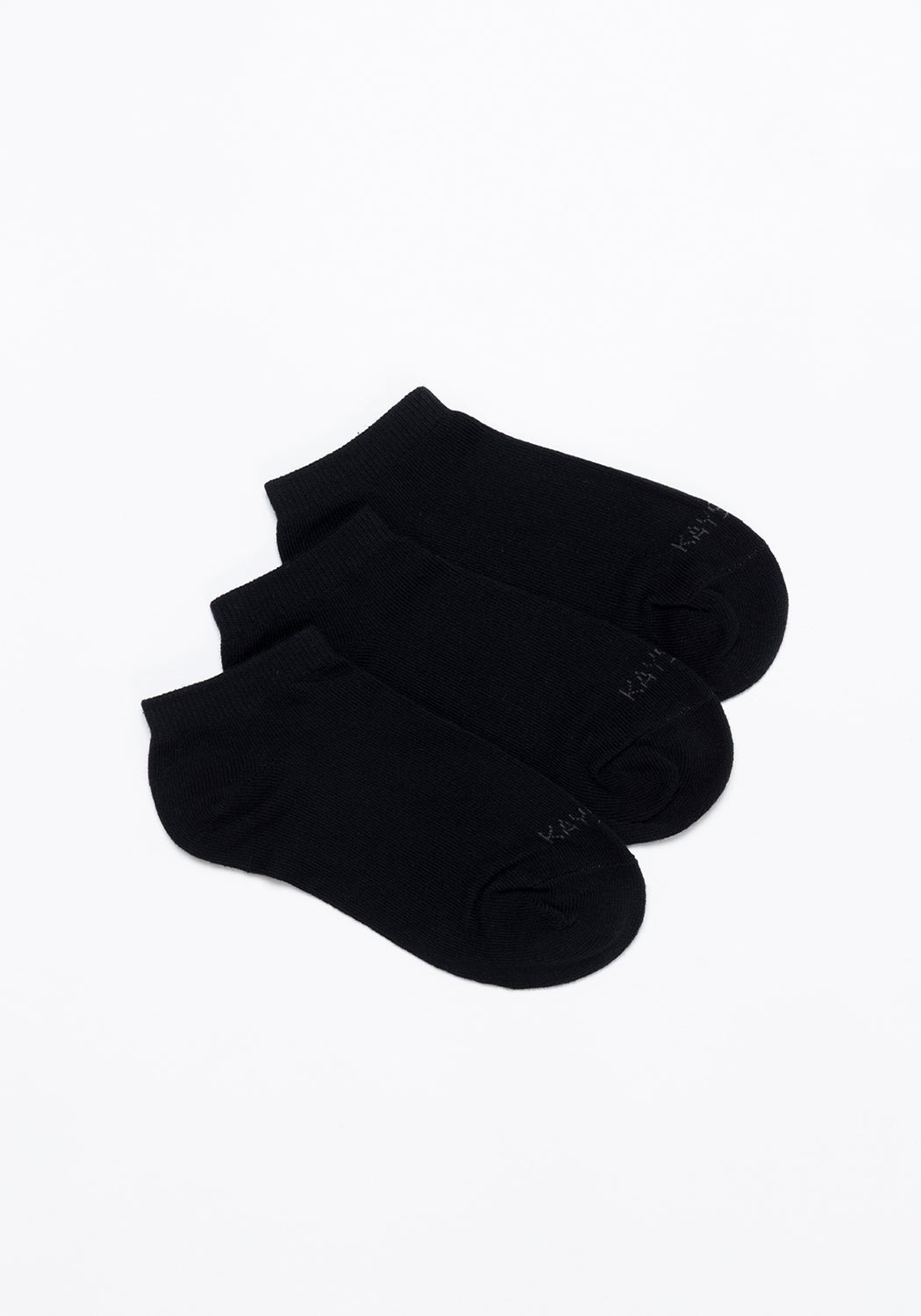 TRIPACK CALCETIN TOBILLERO DE ALGODÓN NEGRO DE UNISEX