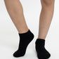 TRIPACK CALCETIN TOBILLERO DE ALGODÓN NEGRO DE UNISEX