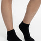 TRIPACK CALCETIN TOBILLERO DE ALGODÓN NEGRO DE UNISEX